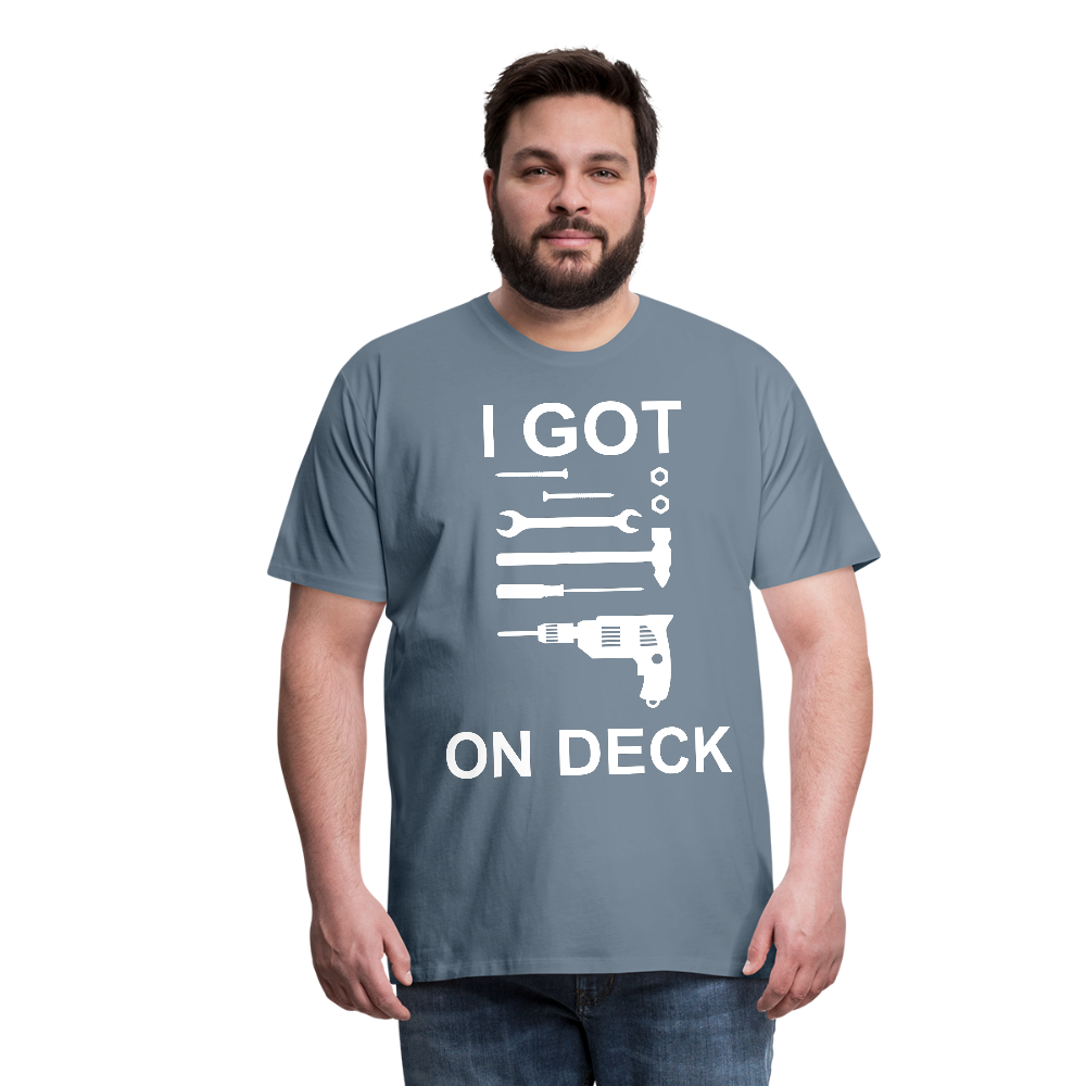 I Got Tools On Deck Men's Organic T-Shirt - steel blue