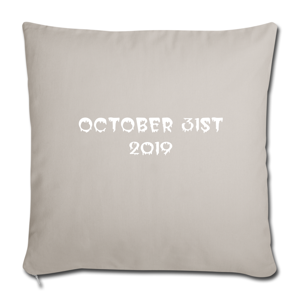 Throw Pillow Cover 18” x 18” - light grey