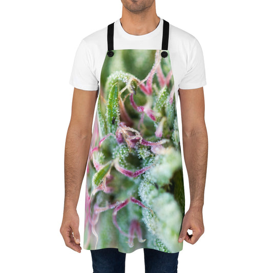 Blooming With Purple Cannabis Apron