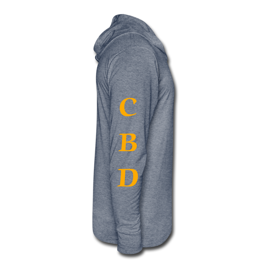Unisex Tri-Blend Hoodie Shirt - heather blue