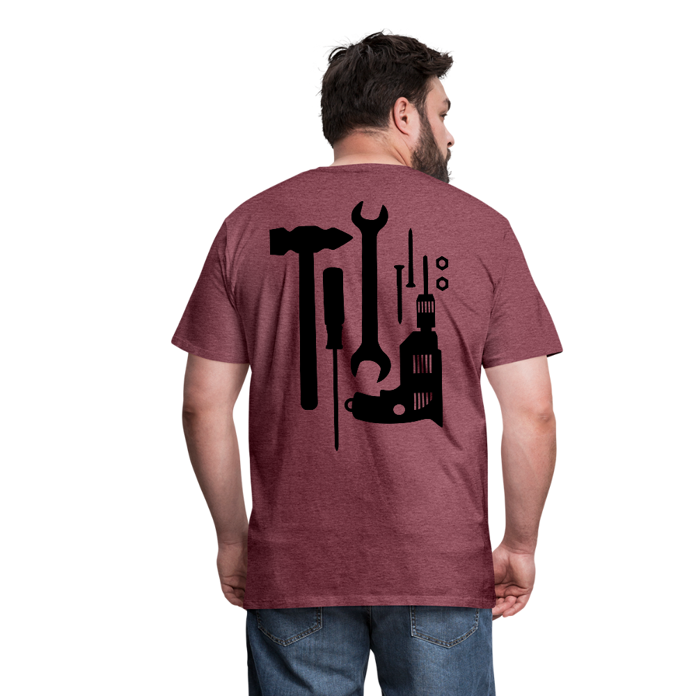 I Got Tools On Deck Men's Organic T-Shirt - heather burgundy