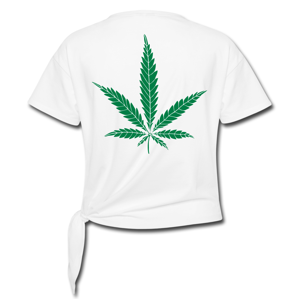 Women's Knotted T-Shirt - white