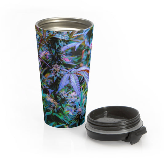 The Rainbow Cannabis Stainless Steel Travel Mug