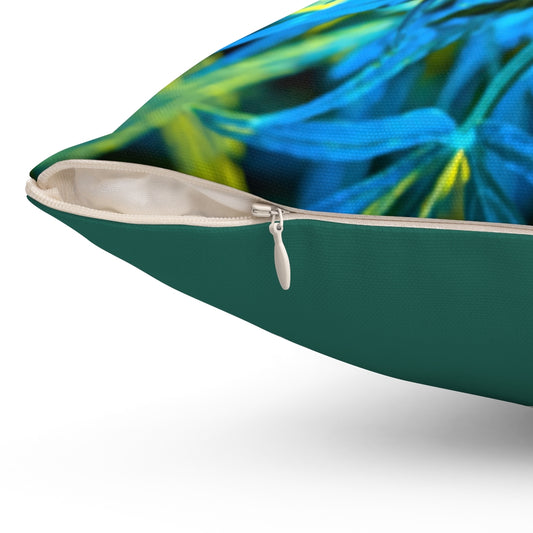 Into The Cannabis Galaxy Spun Polyester Square Pillow