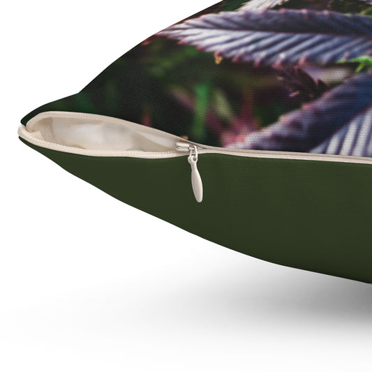 My Cannabis Garden Spun Polyester Square Pillow