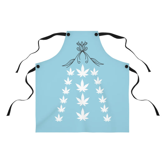 Bellissimo Blue Cannabis Apron