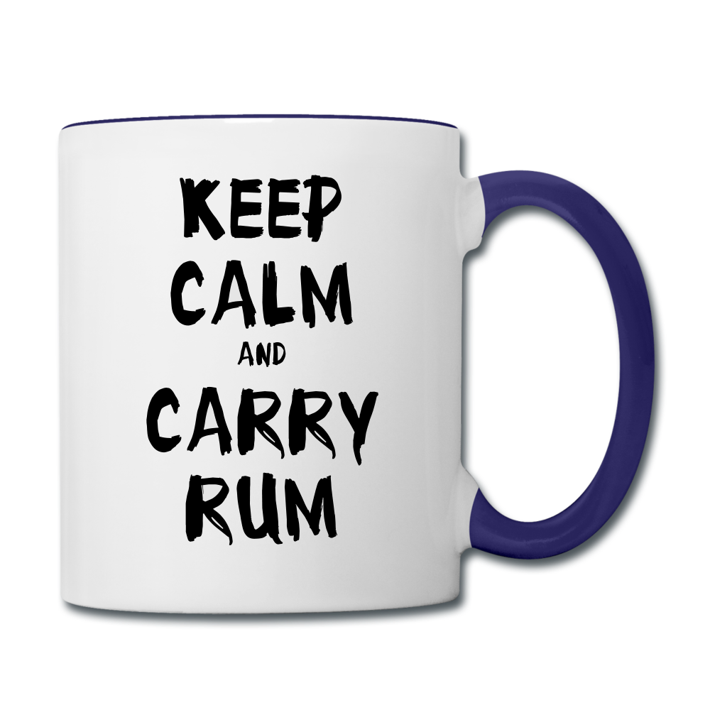 Contrast Coffee Mug - white/cobalt blue