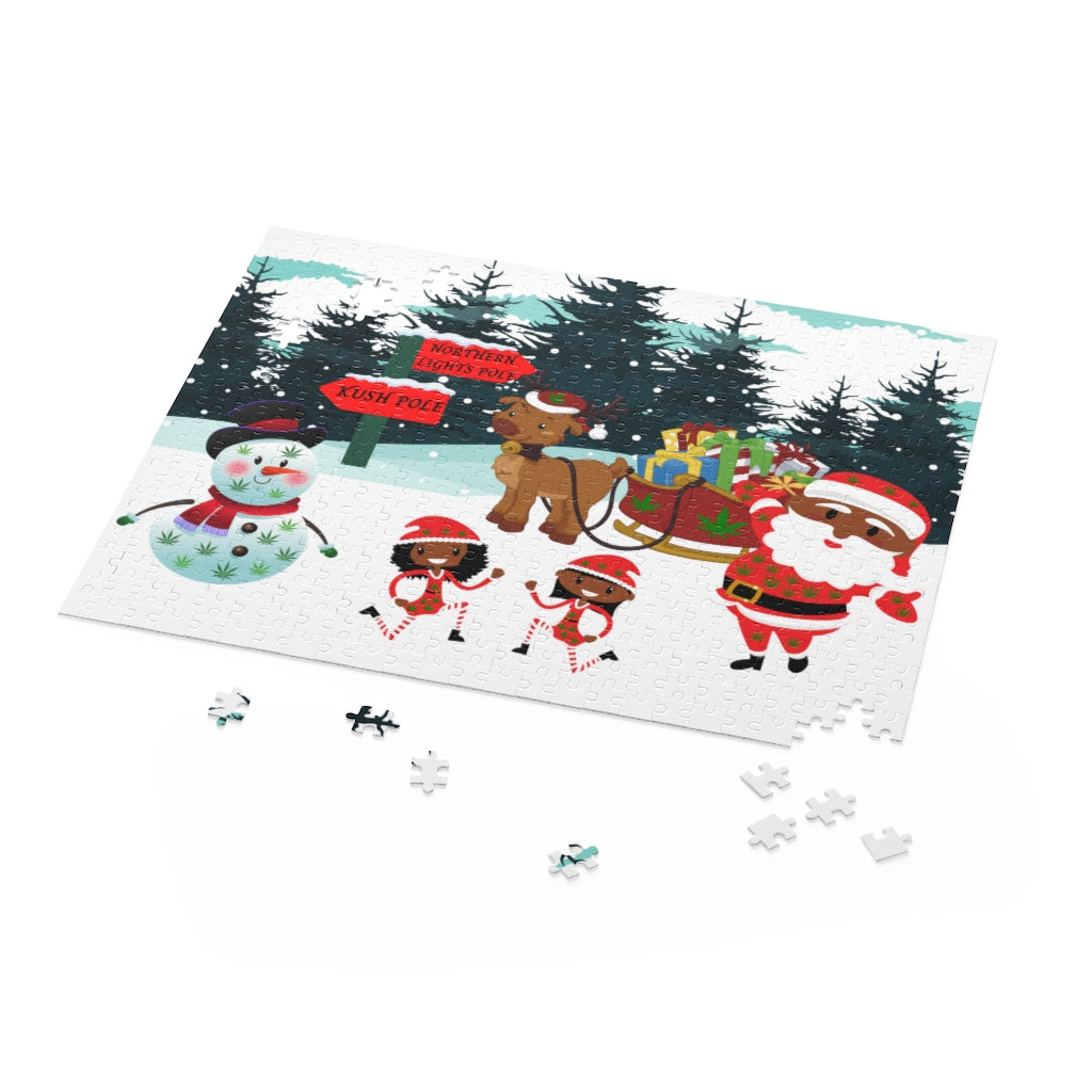 This Cannabis Christmas Puzzle-3 Size Options (120, 252, 500-Piece)