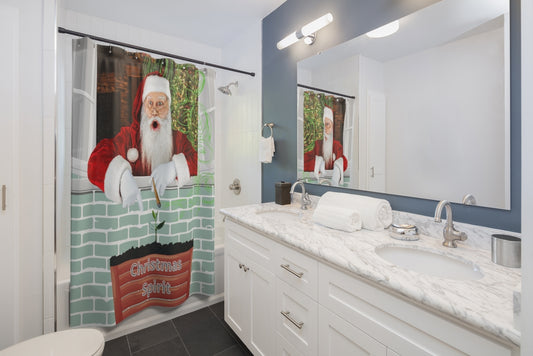 Cannabis Santa Shower Curtain