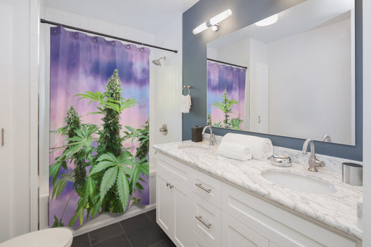 Sono Bella Cannabis Shower Curtain