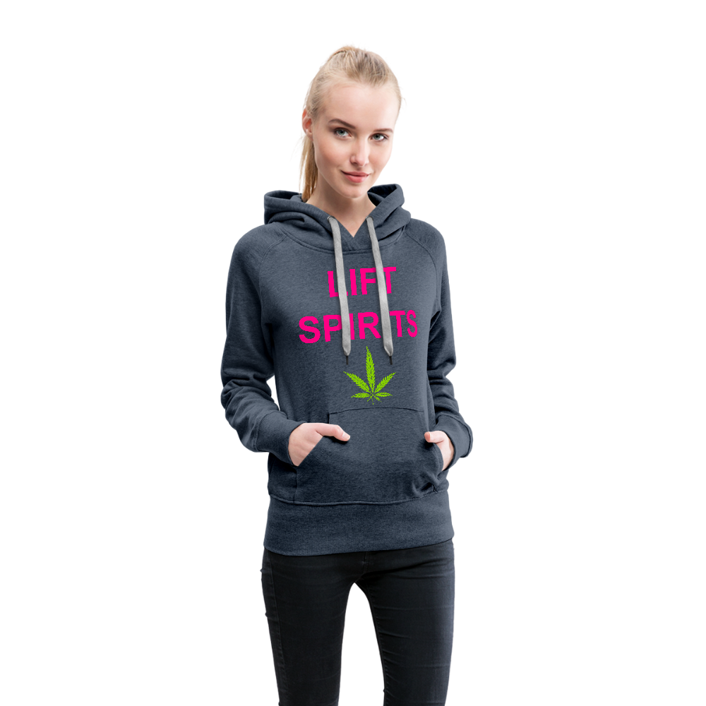 Lift Spirits Women’s Premium Hoodie - heather denim