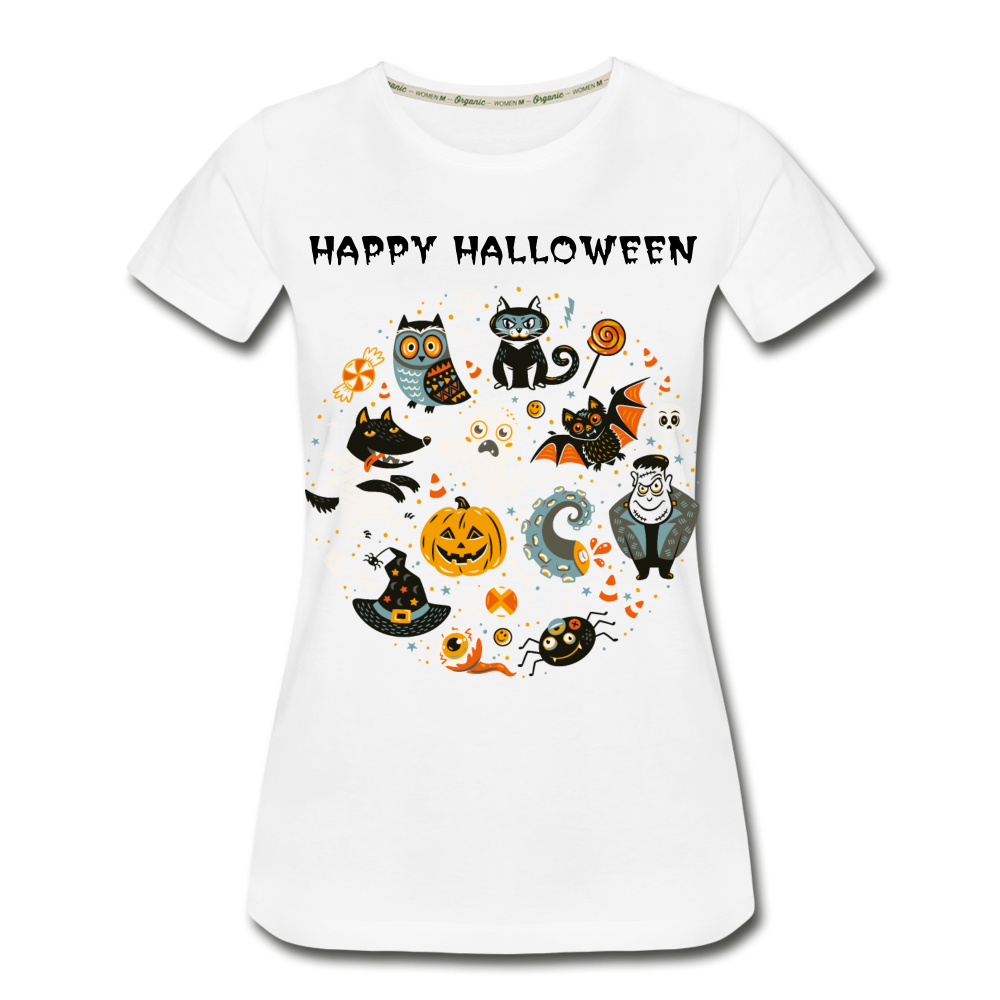 Happy Halloween Women’s Organic T-Shirt - white