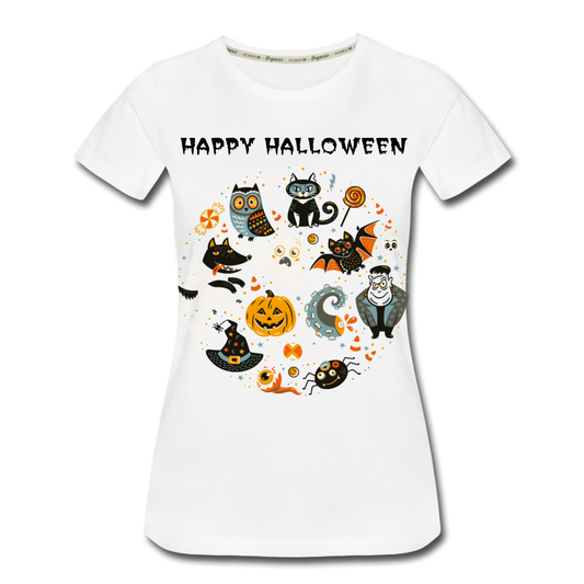 Happy Halloween Women’s Organic T-Shirt - white