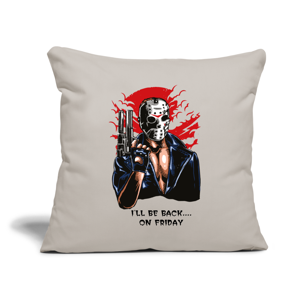 Throw Pillow Cover 18” x 18” - light grey