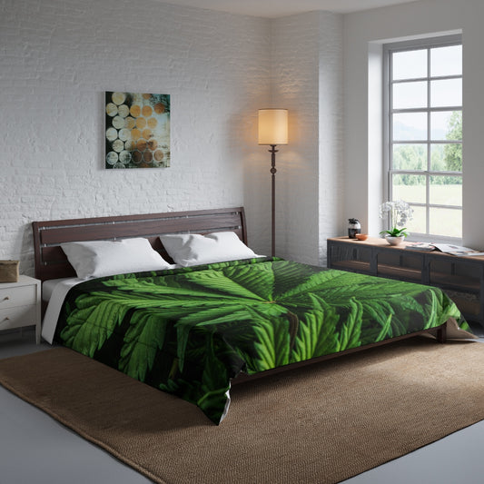Cannabis Custom Designed Comforter.  A Unique Cannabis Gift For Friends & Family. Cannabis Decor For Your Home. Cannabis Comforter