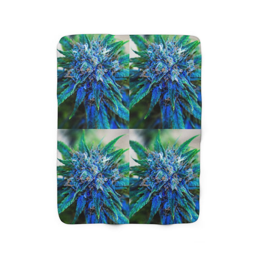 Catturare La Mia Attenzione Cannabis Sherpa Fleece Blanket