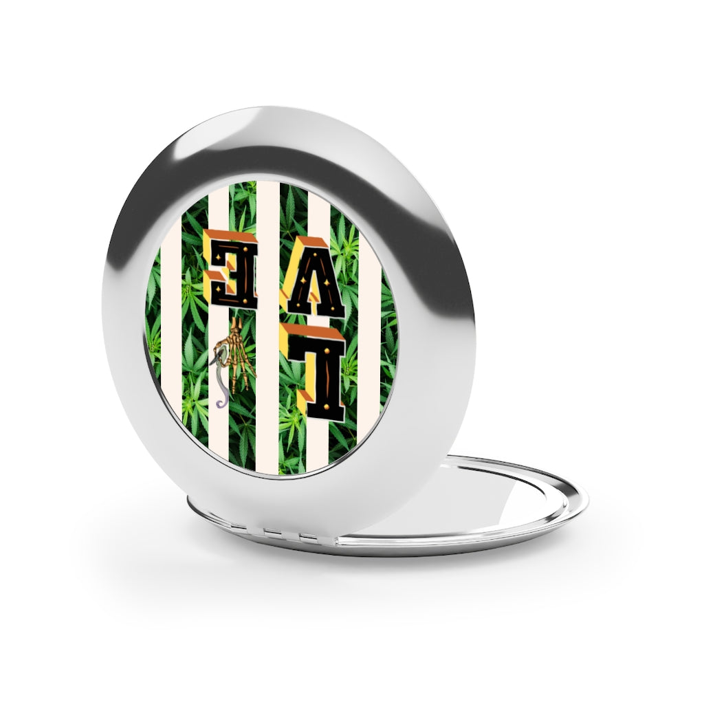 Love Cannabis Compact Travel Mirror