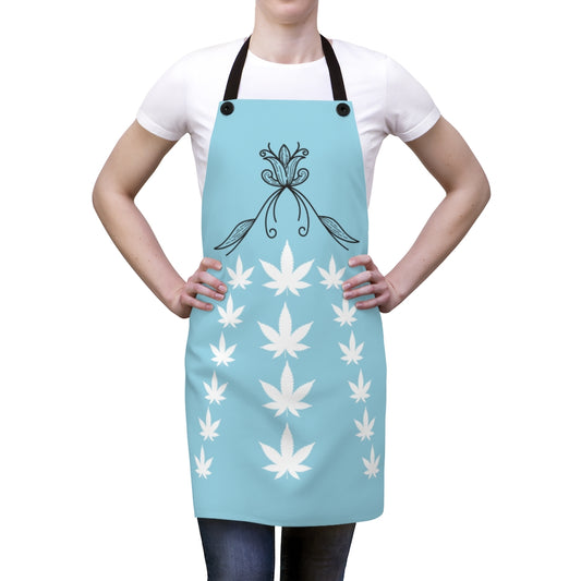 Bellissimo Blue Cannabis Apron
