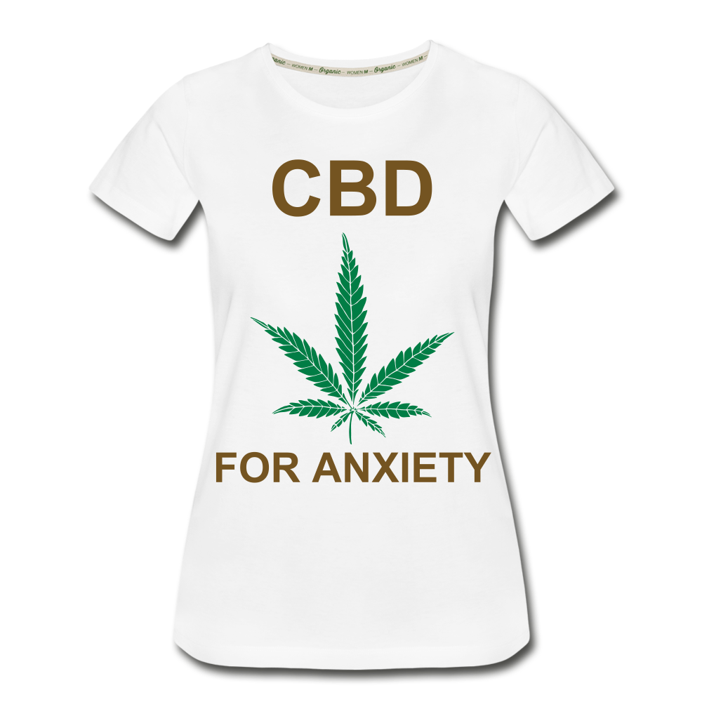 Anxiety Women’s Premium Organic T-Shirt - white