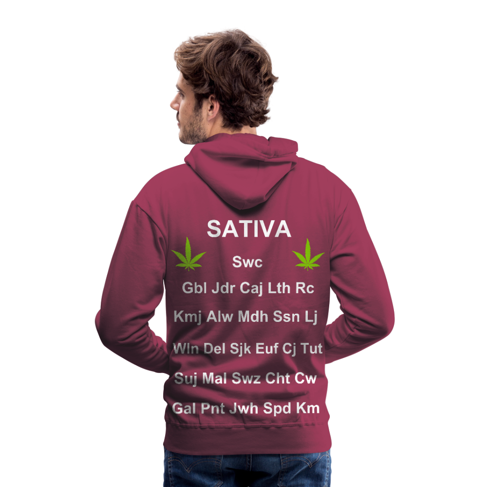 Motivate The Mind Men’s Premium Hoodie - burgundy