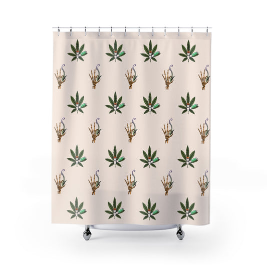 Pass That Cannabis Shower Curtain
