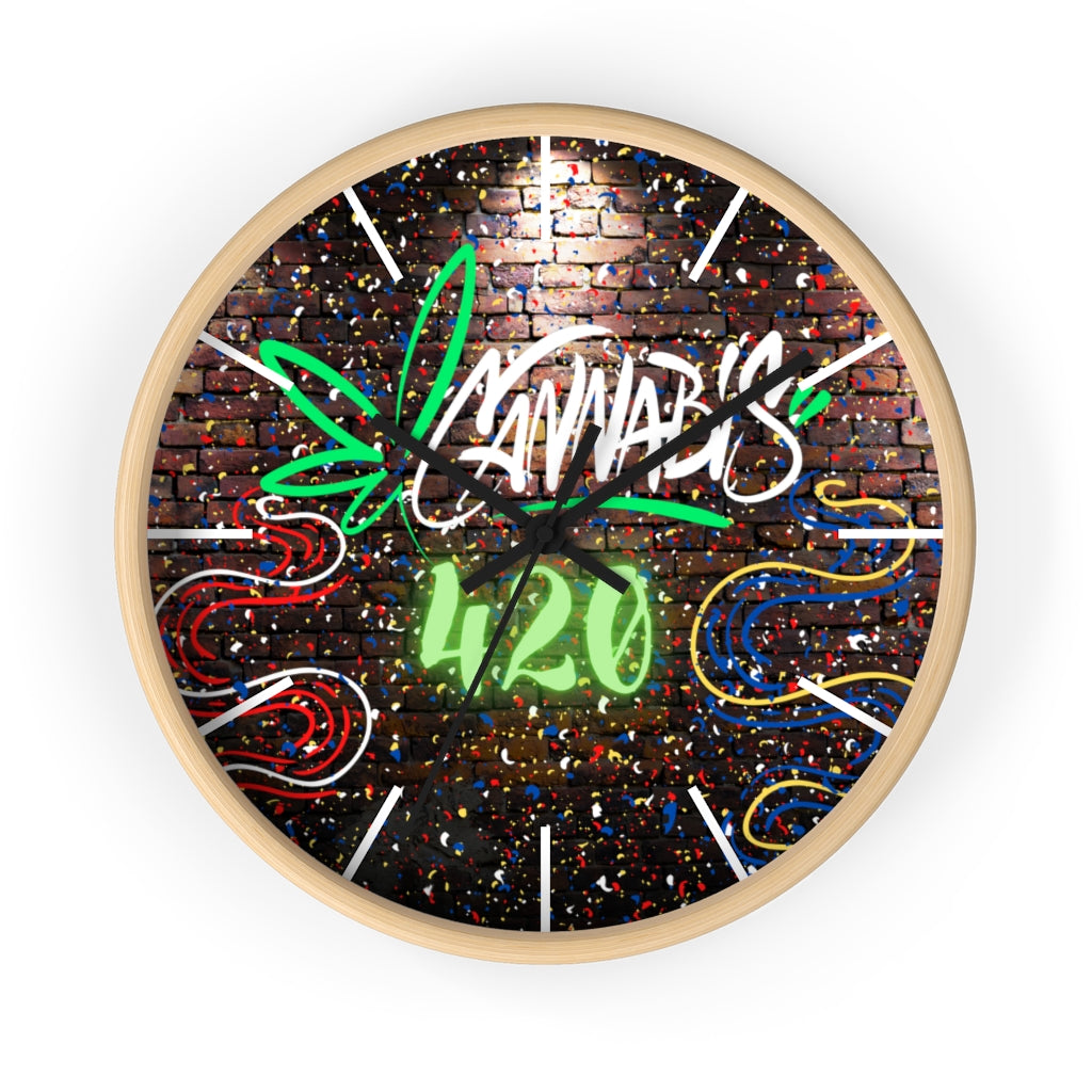 Quattro Venti Cannabis Wall Art Wall clock