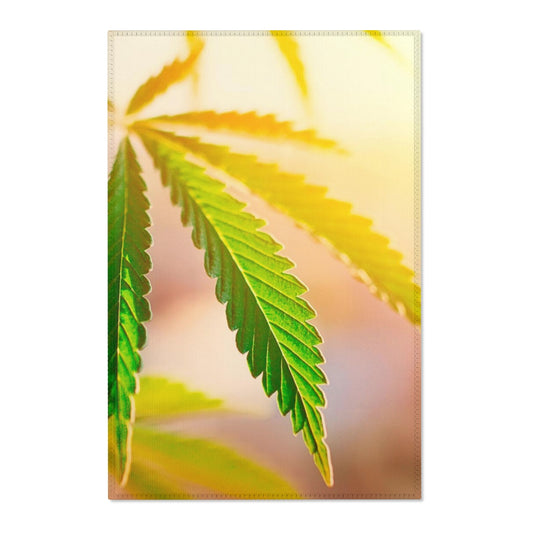 Sunrise Sunset Cannabis Area Rugs