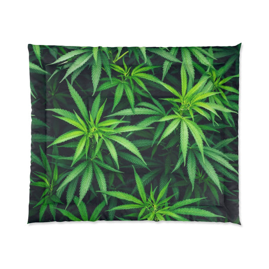 My Cannabis Custom Designed Comforter.  A Unique Cannabis Gift For Friends & Family. Cannabis Decor For Your Home. Cannabis Comforter