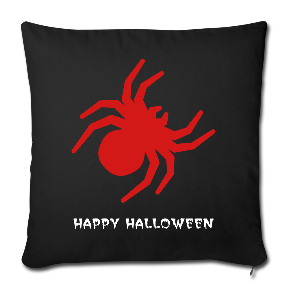 Throw Pillow Cover 18” x 18” - black