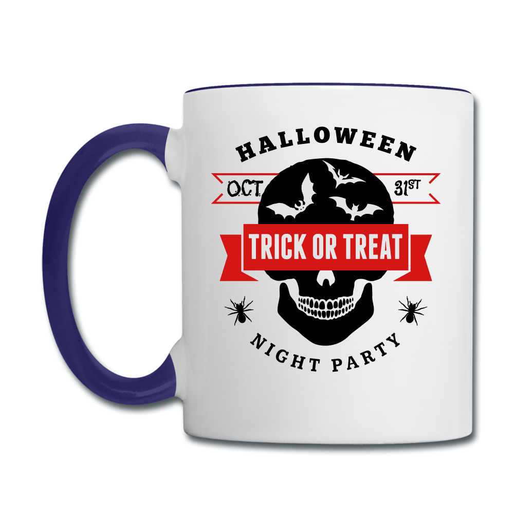 Contrast Coffee Mug - white/cobalt blue