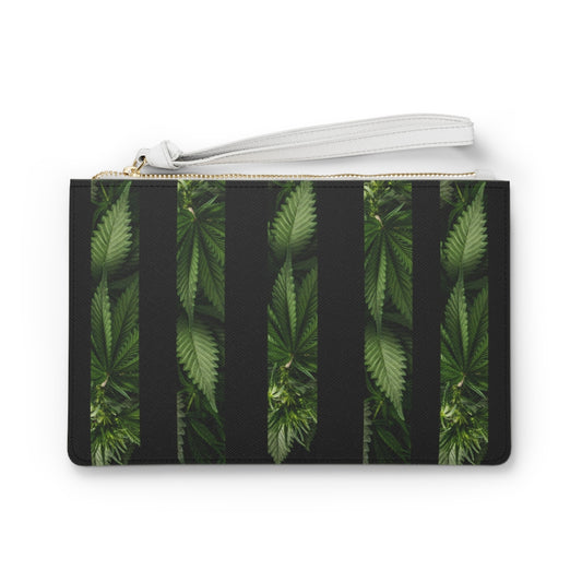 Bella Foglia Di Cannabis Clutch Bag
