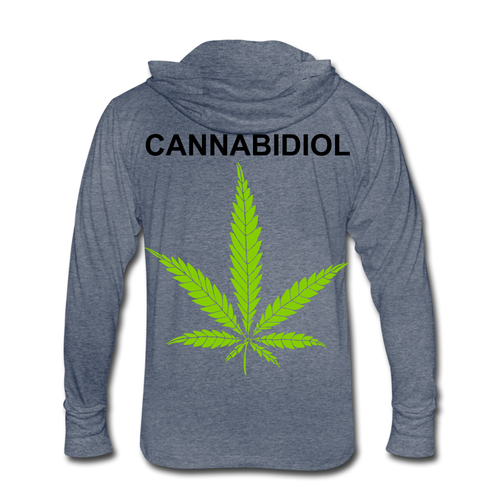 Unisex Tri-Blend Hoodie Shirt - heather blue