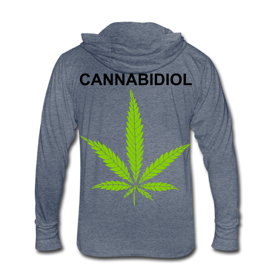 Unisex Tri-Blend Hoodie Shirt - heather blue