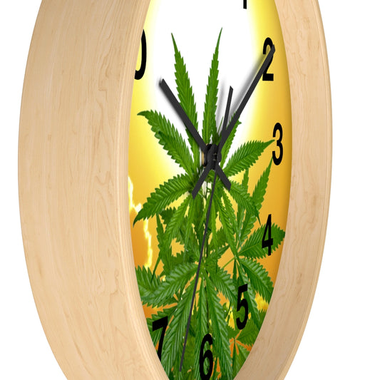 Bella Alba Cannabis Wall clock