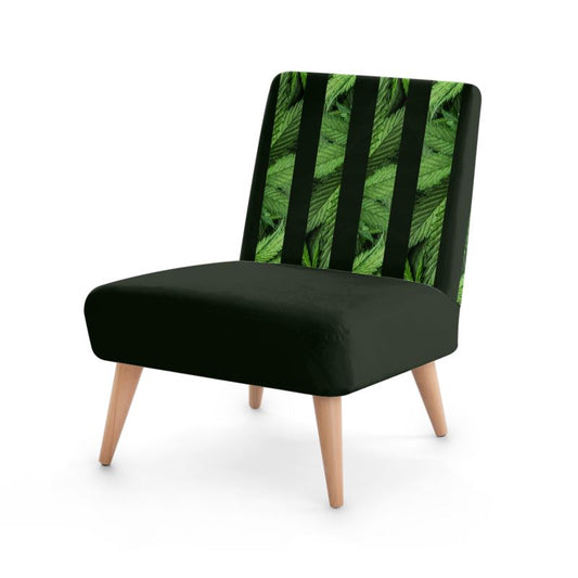 Bella Foglia Di Cannabis Designer Chair