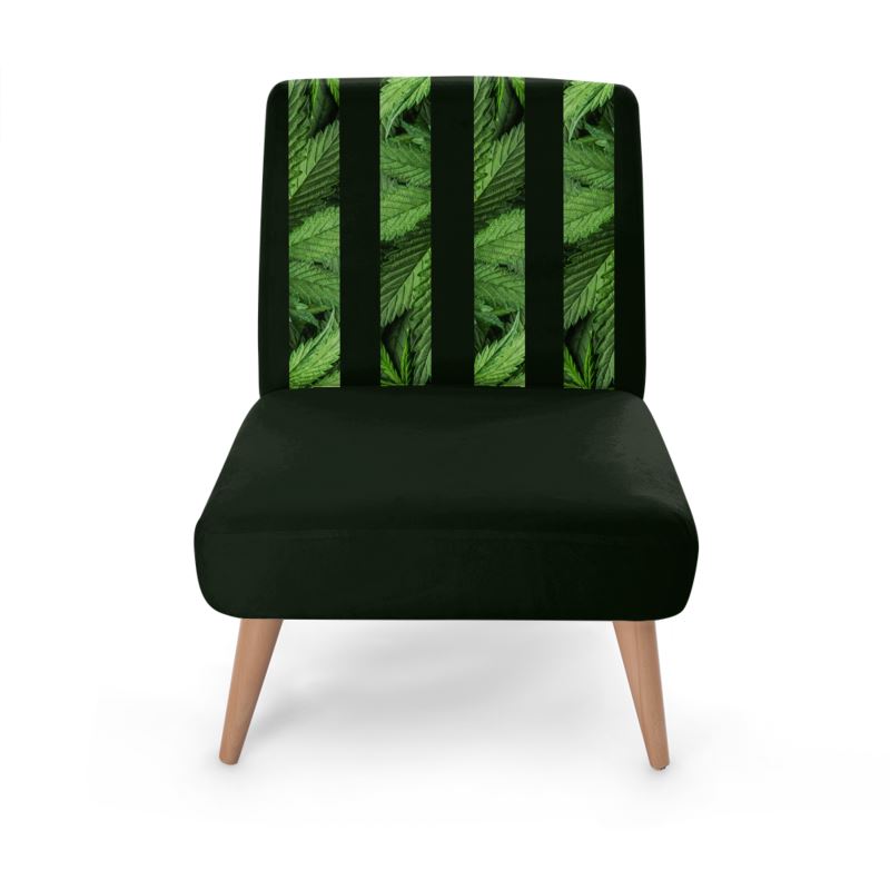 Bella Foglia Di Cannabis Designer Chair