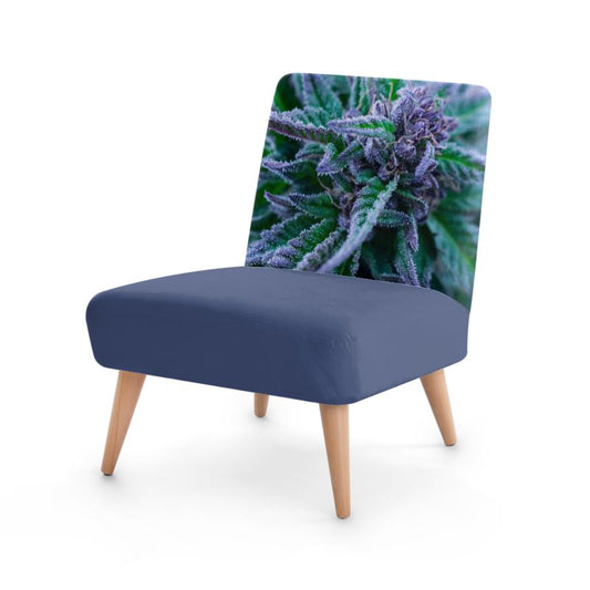 Blue Cannabis Designer Chair
