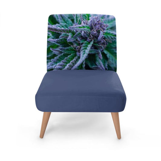 Blue Cannabis Designer Chair