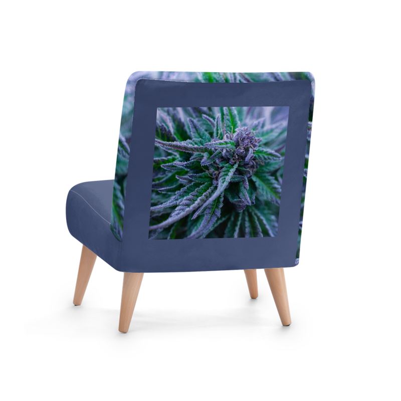 Blue Cannabis Designer Chair