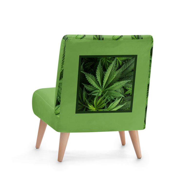Bella Foglia Di Cannabis Chair