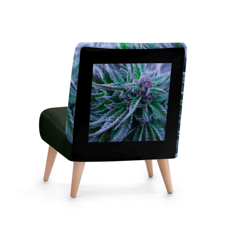 Blue Cannabis Designer Chair