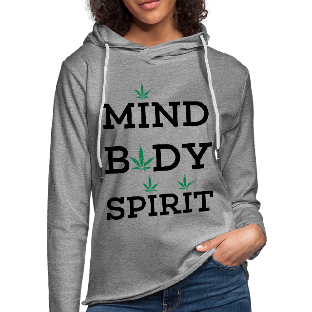 Unisex Lightweight Terry Hoodie - heather gray