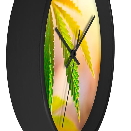 Sunrise Sunset Cannabis Wall Clock