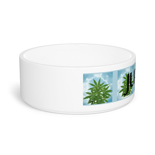Customizable Cannabis Pet Bowl- Cannabis Tra Le Nuvole Pet Bowl