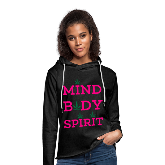 Unisex Lightweight Terry Hoodie - charcoal gray