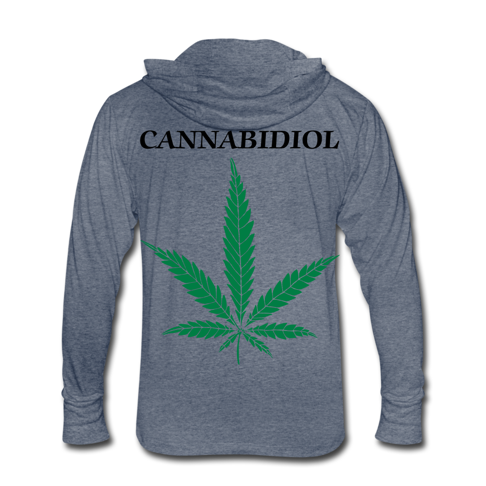 Unisex Tri-Blend Hoodie Shirt - heather blue