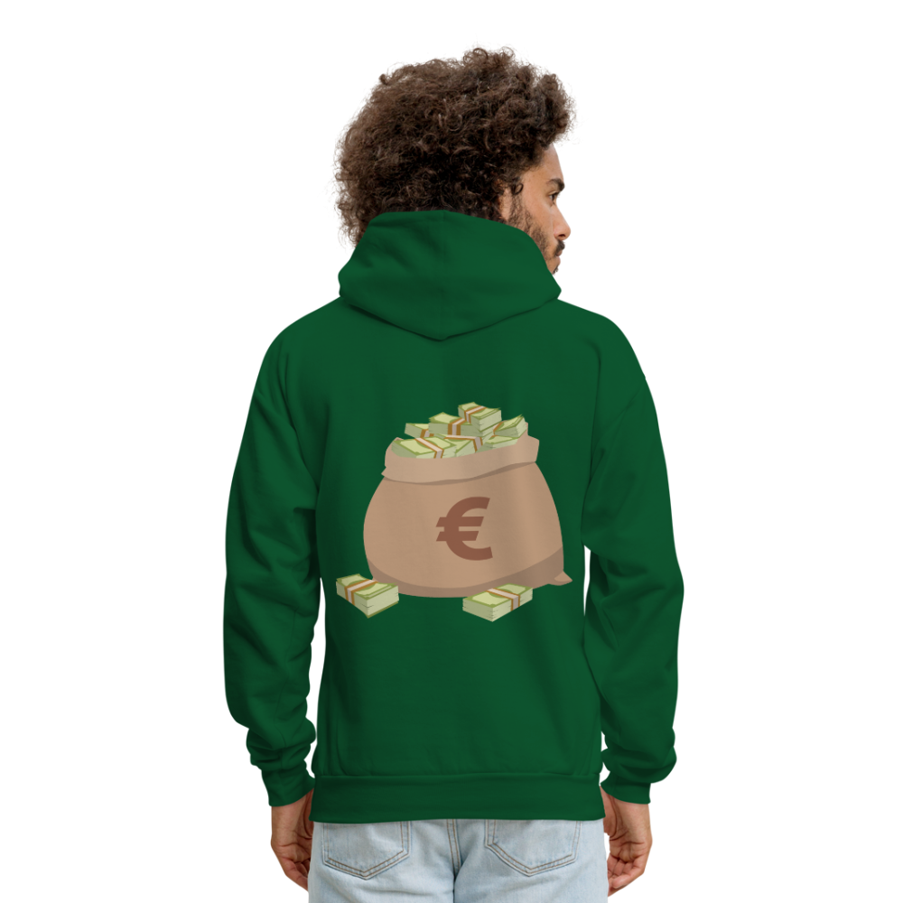 Stop Lacking And Start Stacking Money Men's Hoodie - forest green