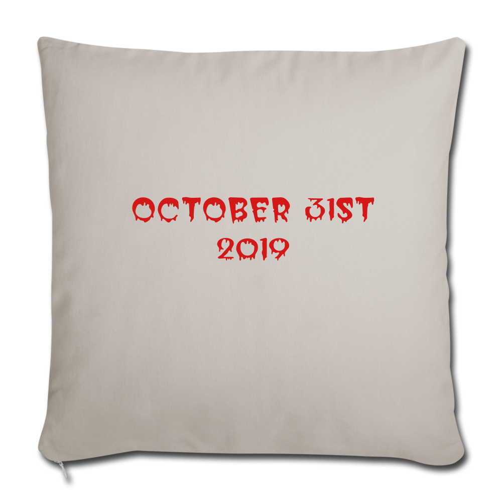 Throw Pillow Cover 18” x 18” - light grey