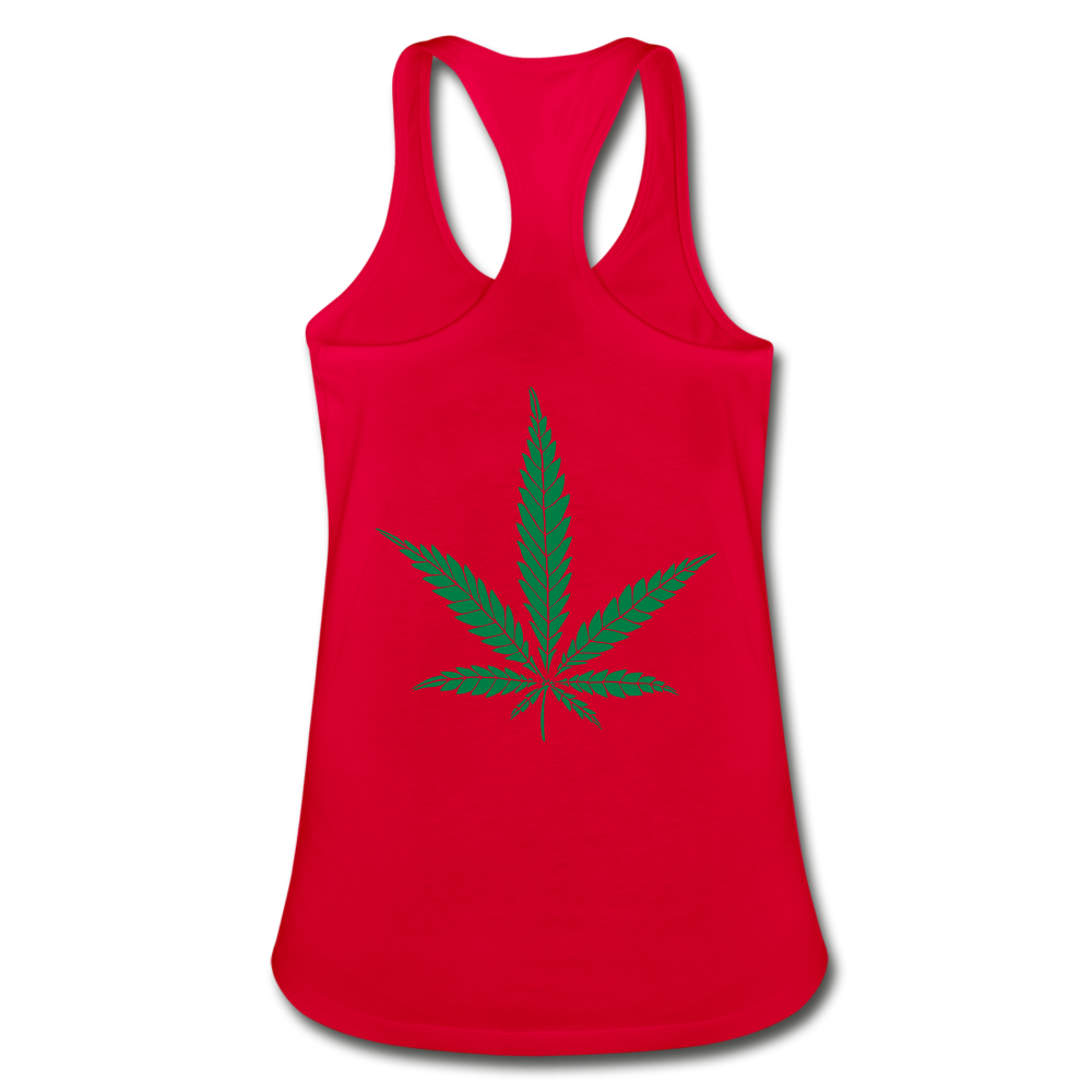 Mind Body Spirit Women's Racerback Tank Top - red