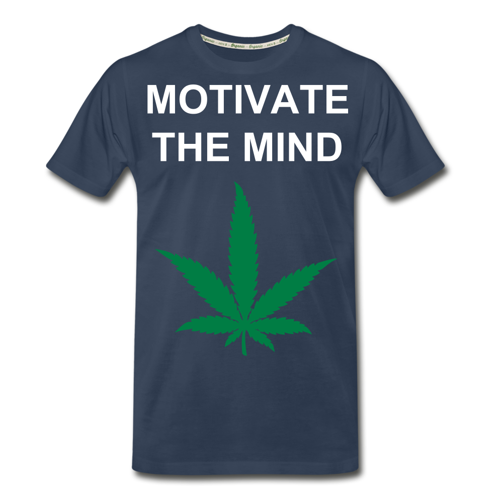 Motivate The Mind Men’s Premium Organic T-Shirt - navy